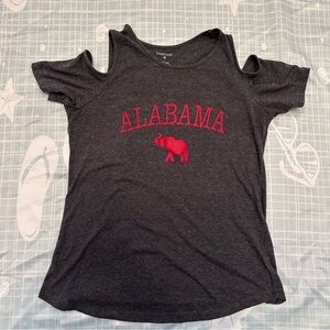 Boxercraft Charcoal Alabama Cold Shoulder Tee